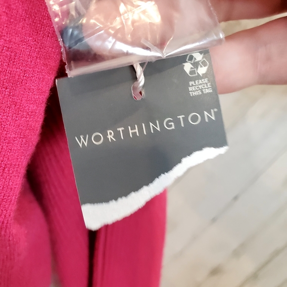 Worthington V-neck Pink Knit Sweater Size 3X - Picture 7 of 8
